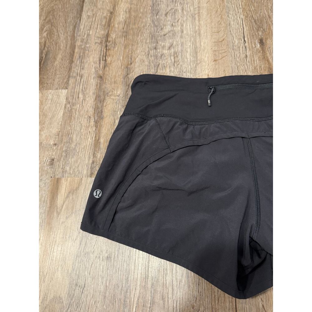 Lululemon Women's Black Speed Up Short Size 6 - Picture 4 of 7